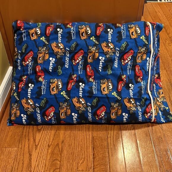 Cars custom corded regular size pillowcase with piece of fabric. - Picture 3 of 4